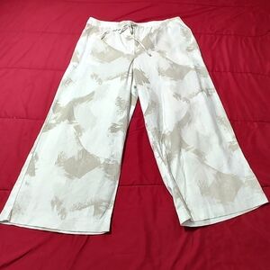DKNY Pure Cropped Linen Blend Pants